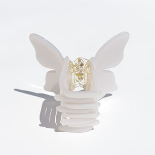 White Butterfly Bow Hair Claw