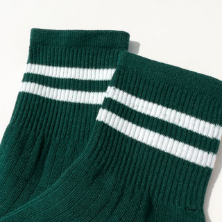 Forest Green Stripe Socks