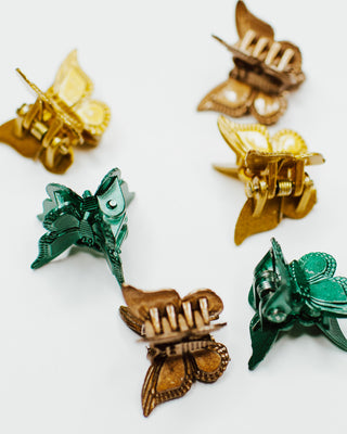 Mini Clips - Metallic Butterfly's